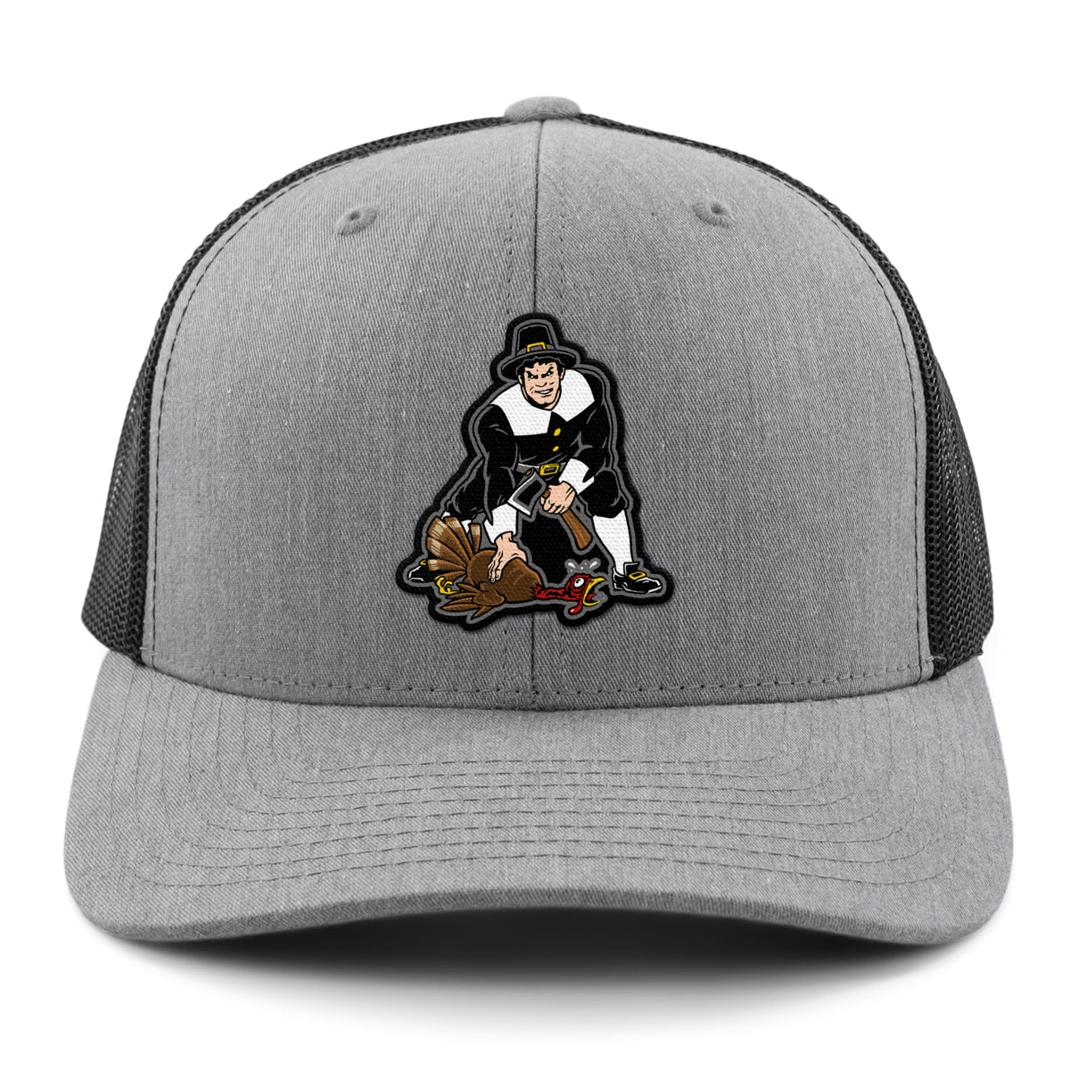 Three Point Stance Thanksgiving Pilgrim Classic Snapback Trucker Hat - Chowdaheadz