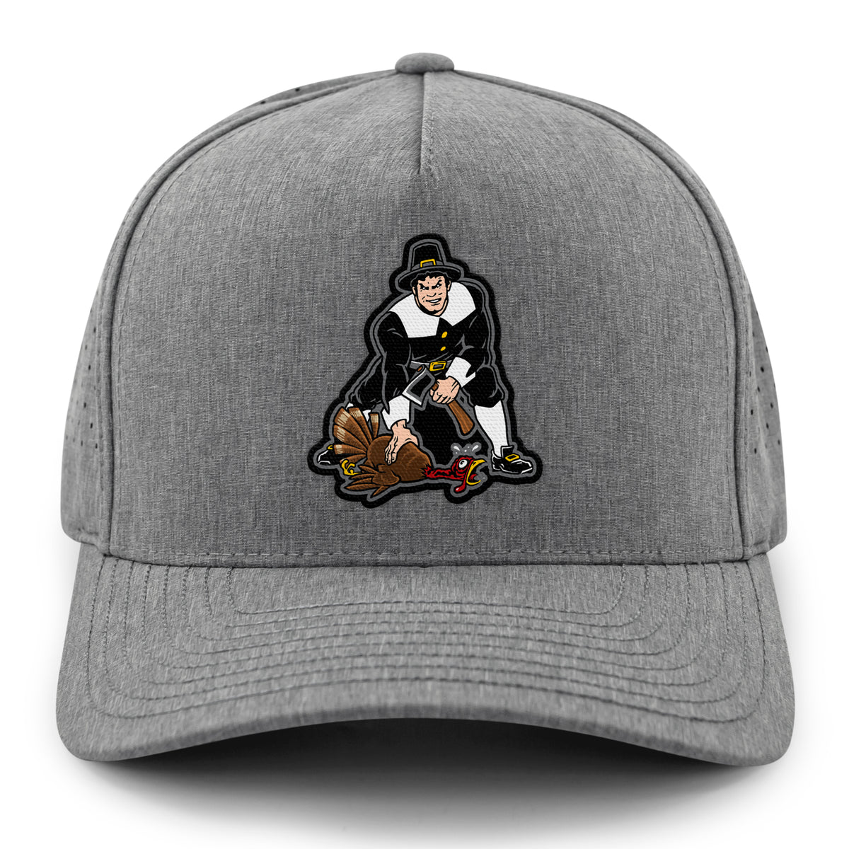 Three Point Stance Thanksgiving Pilgrim Performance Hat - Chowdaheadz