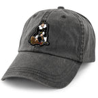Three Point Stance Thanksgiving Pilgrim Washed Dad Hat - Chowdaheadz