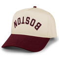 Boston Upside Down Arch Retro Snapback Hat - Chowdaheadz