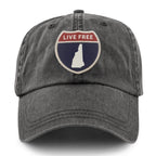New Hampshire Interstate Sign Washed Dad Hat - Chowdaheadz