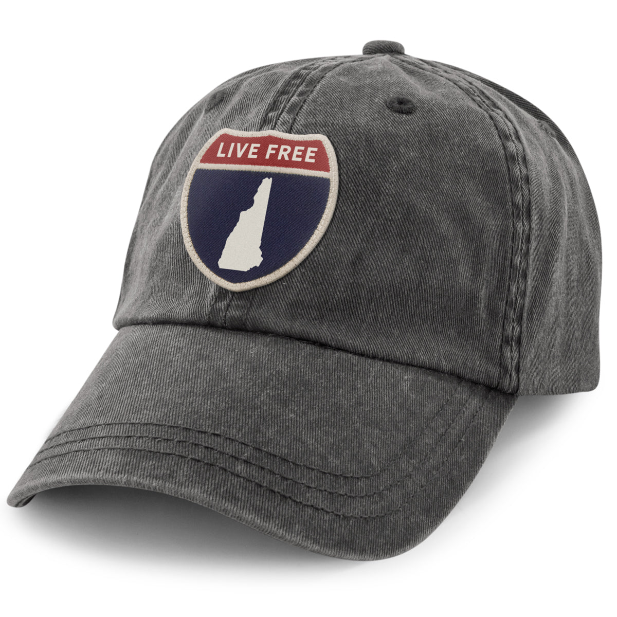 New Hampshire Interstate Sign Washed Dad Hat