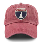New Hampshire Interstate Sign Washed Dad Hat - Chowdaheadz