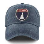 New Hampshire Interstate Sign Washed Dad Hat - Chowdaheadz