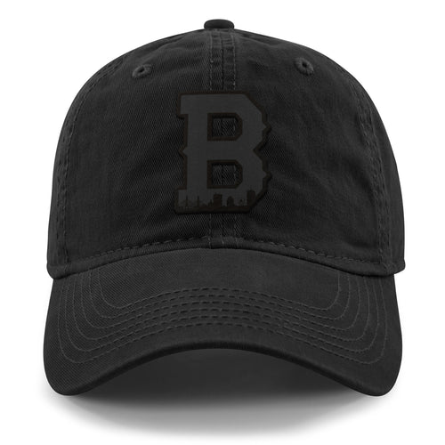 Boston Block B Skyline Blackout Dad Hat - Chowdaheadz