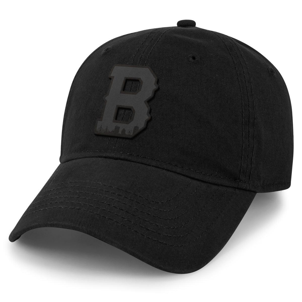 Boston Block B Skyline Blackout Dad Hat