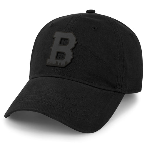 Boston Block B Skyline Blackout Dad Hat - Chowdaheadz