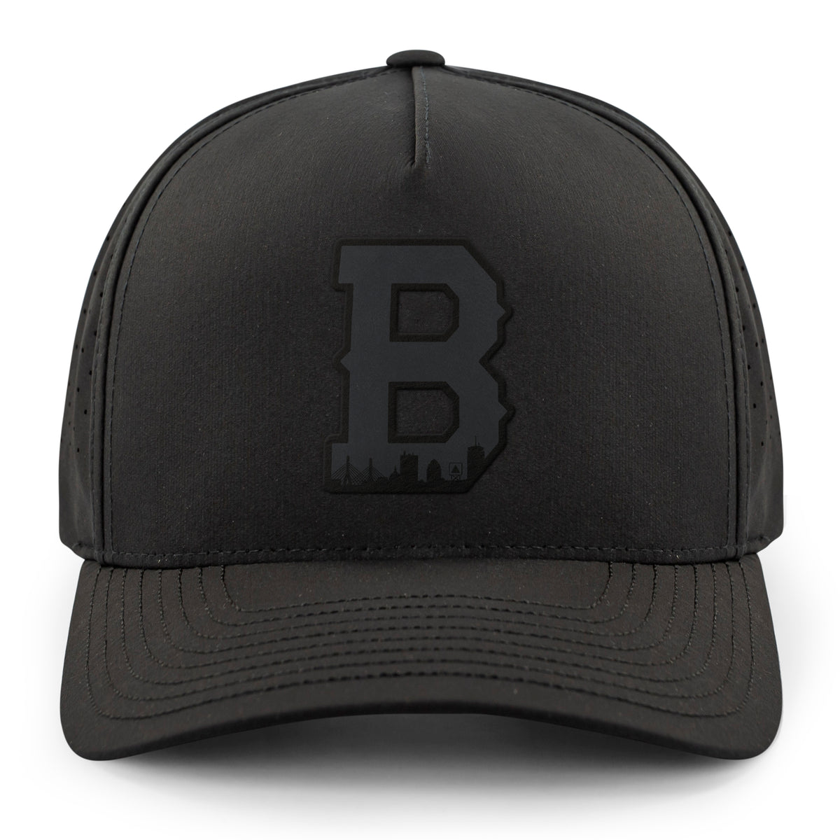 Boston Block B Skyline Blackout Performance Hat - Chowdaheadz