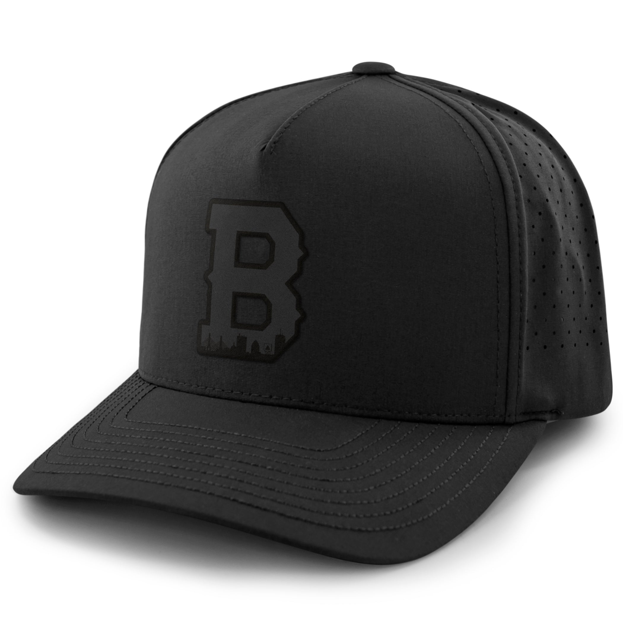 Boston Block B Skyline Blackout Performance Hat