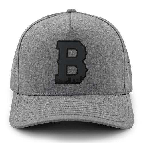 Boston Block B Skyline Blackout Performance Hat - Chowdaheadz