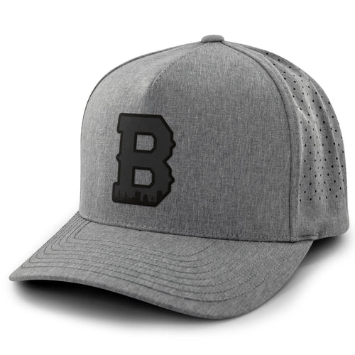 Boston Block B Skyline Blackout Performance Hat - Chowdaheadz