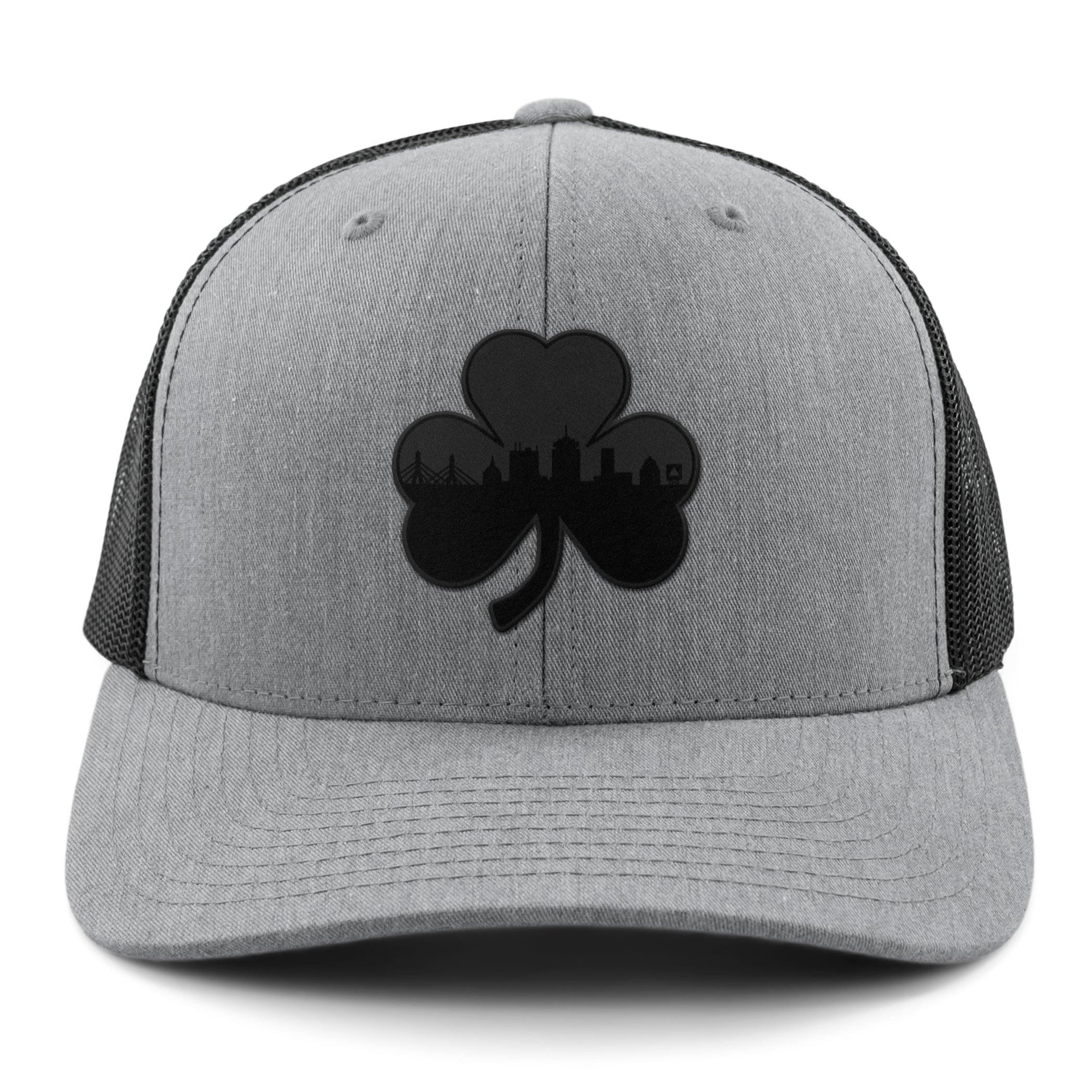 Boston Shamrock Skyline Blackout Classic Snapback Trucker Hat