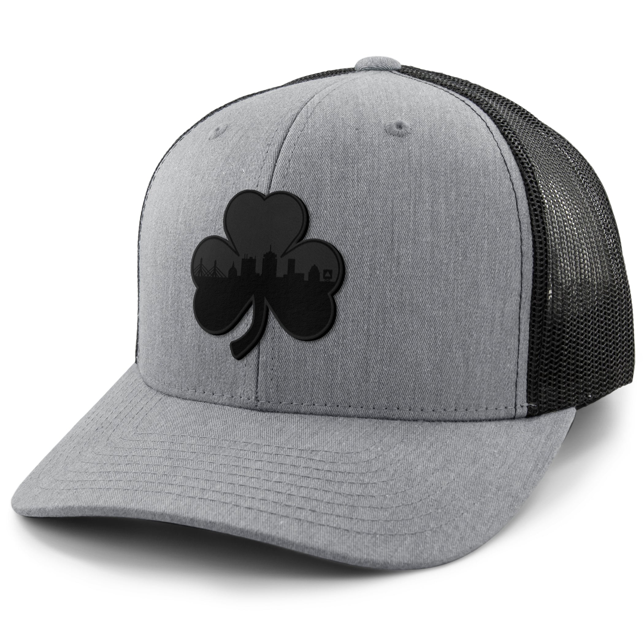 Boston Shamrock Skyline Blackout Classic Snapback Trucker Hat