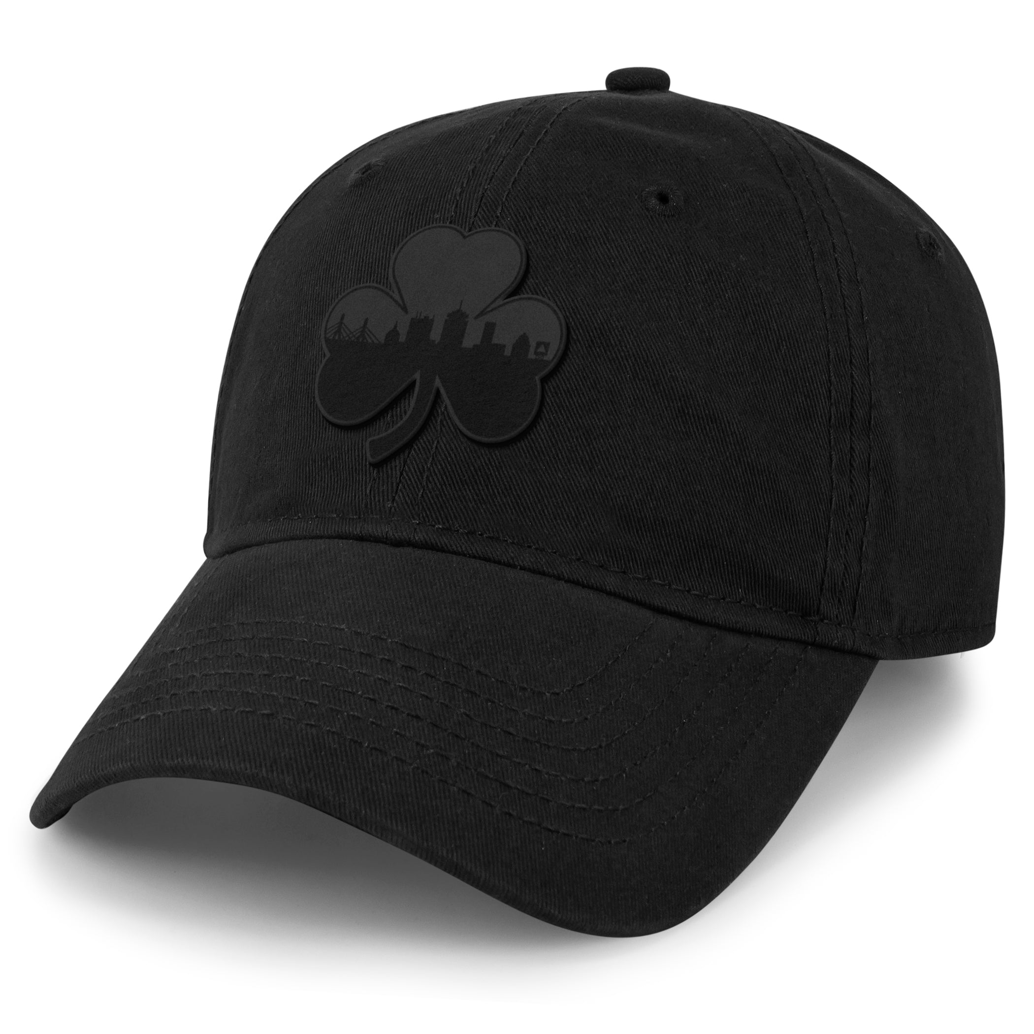 Boston Shamrock Skyline Blackout Dad Hat