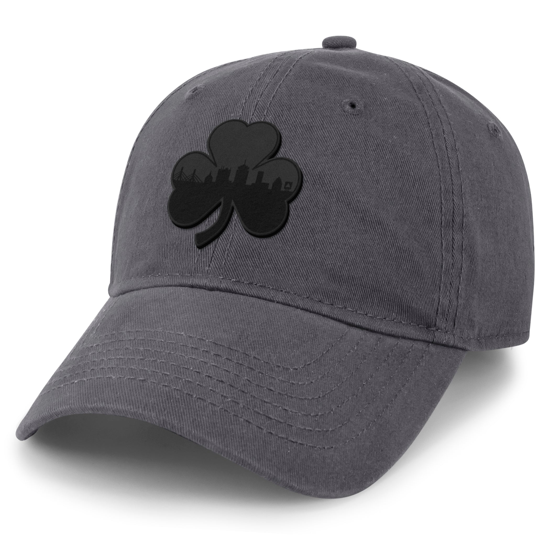 Boston Shamrock Skyline Blackout Dad Hat