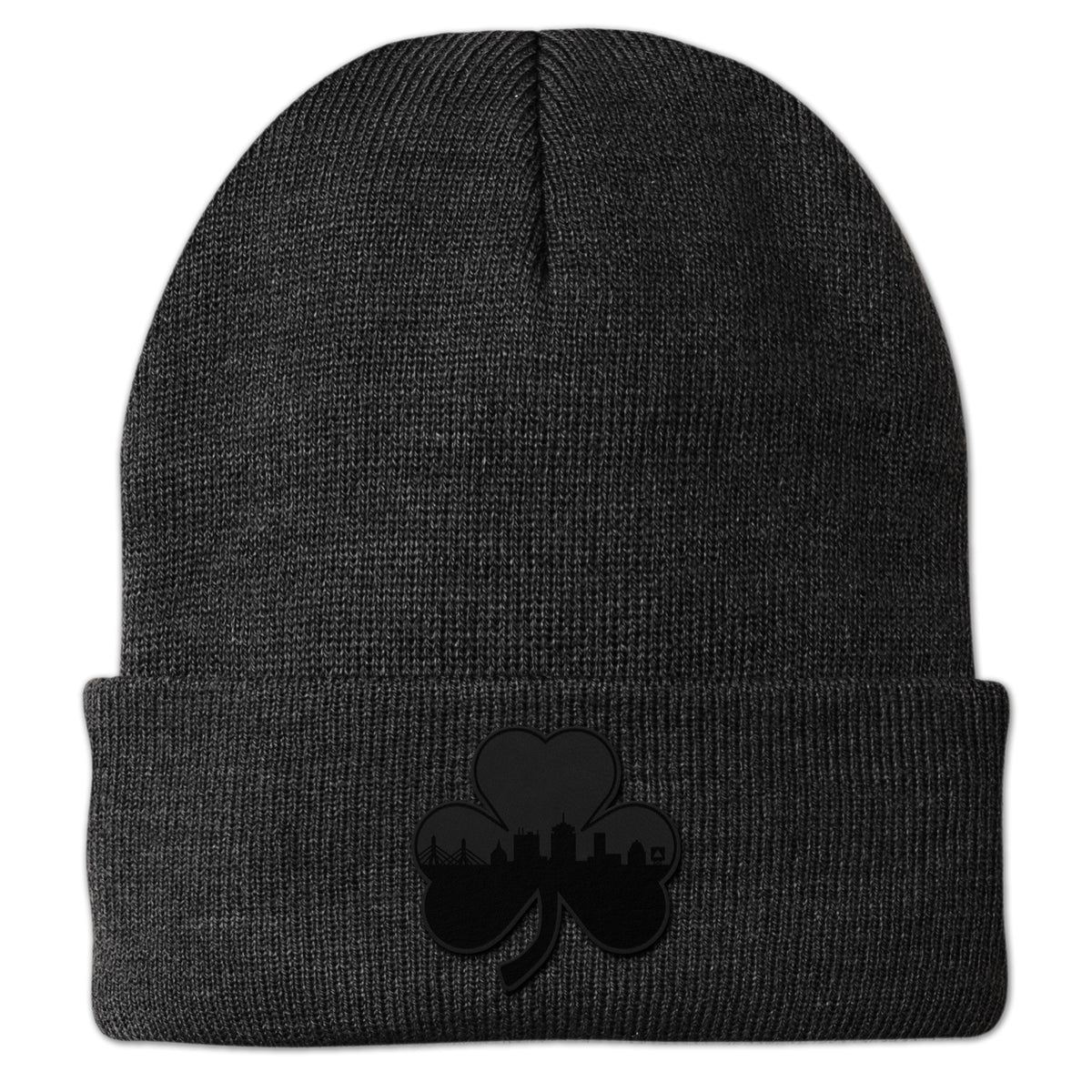 Boston Shamrock Skyline Blackout Cuff Knit - Chowdaheadz