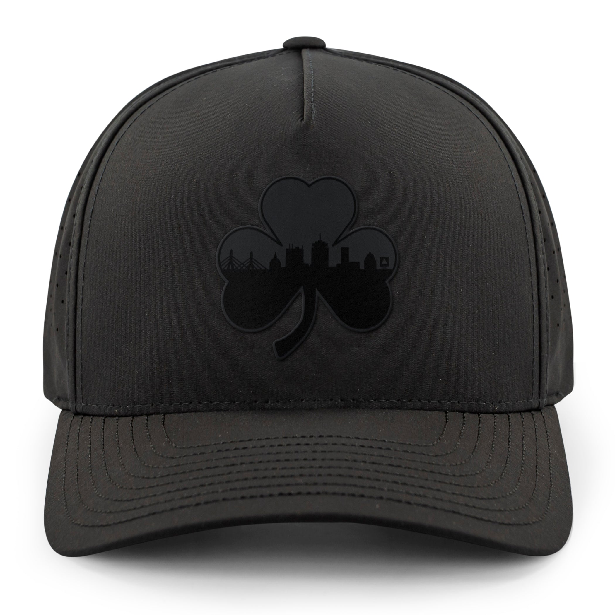 Boston Shamrock Skyline Blackout Performance Hat