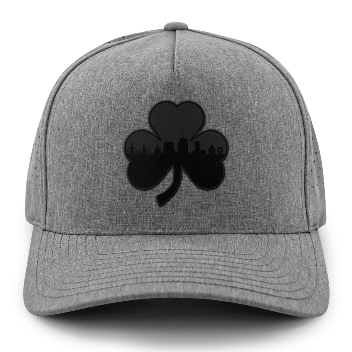 Boston Shamrock Skyline Blackout Performance Hat - Chowdaheadz