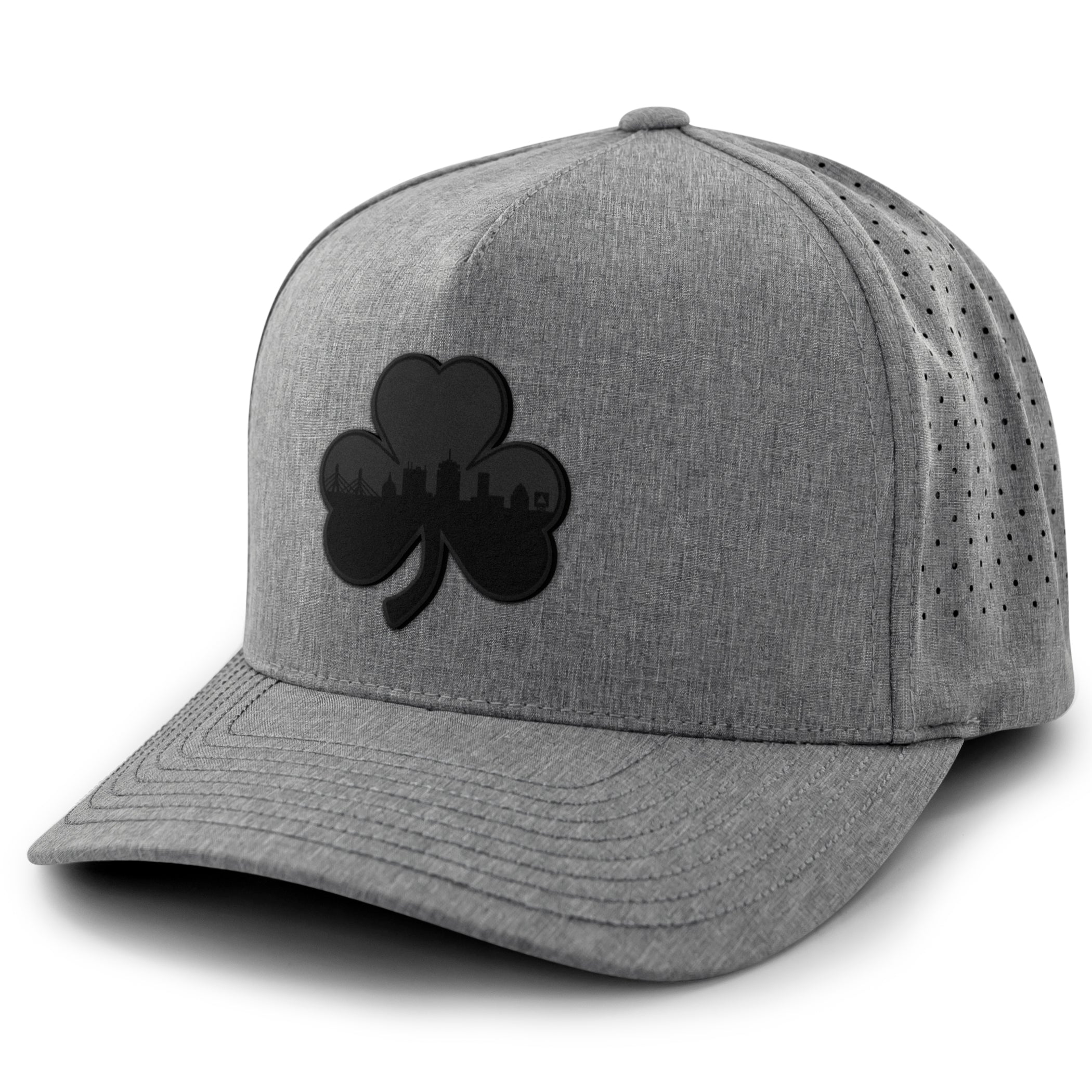 Boston Shamrock Skyline Blackout Performance Hat