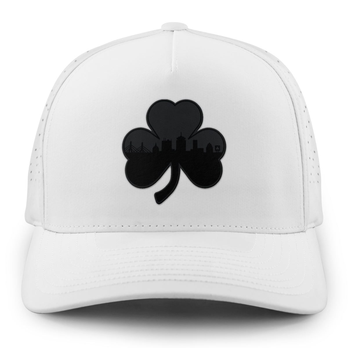 Boston Shamrock Skyline Blackout Performance Hat - Chowdaheadz