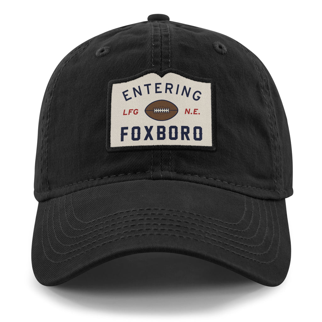 Entering Foxboro Patch Dad Hat - Chowdaheadz