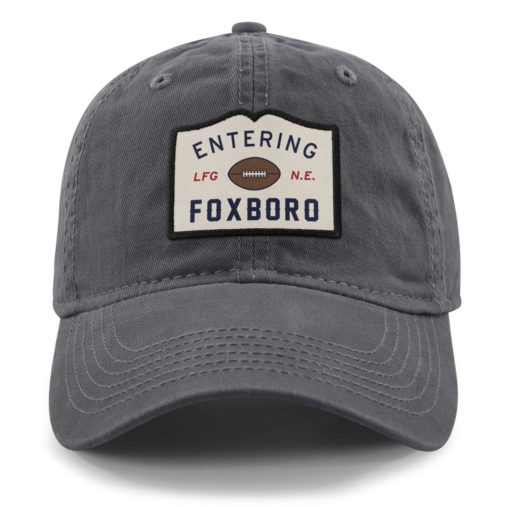 Entering Foxboro Patch Dad Hat - Chowdaheadz