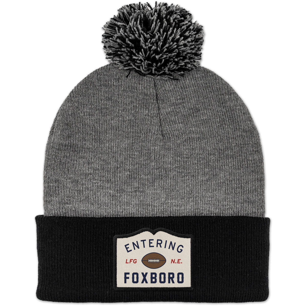 Entering Foxboro Patch Two Tone Knit - Chowdaheadz