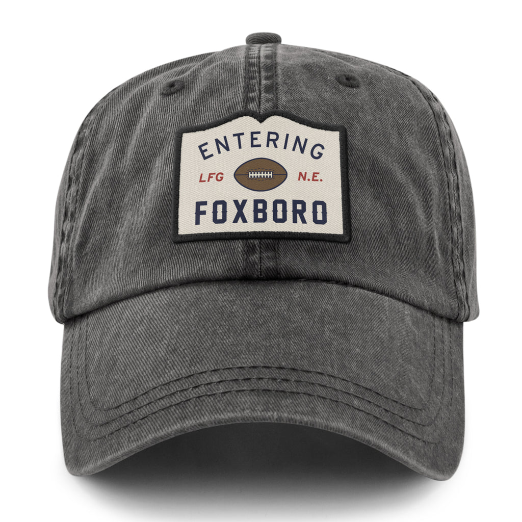 Entering Foxboro Washed Dad Hat - Chowdaheadz