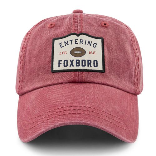 Entering Foxboro Washed Dad Hat - Chowdaheadz