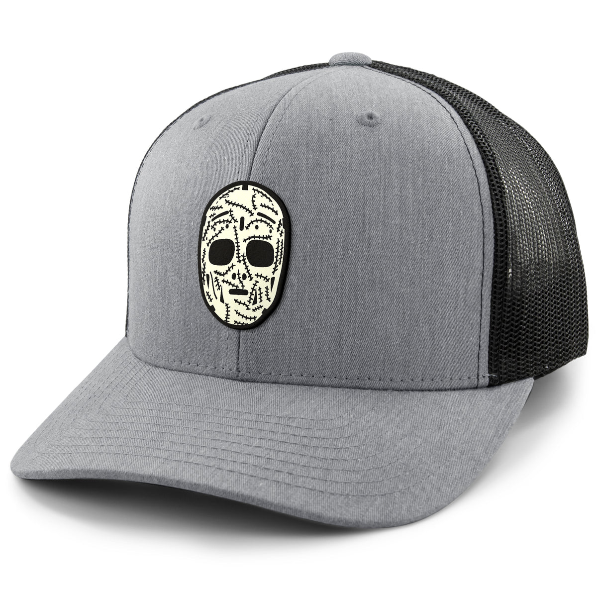 Boston Hockey Mask Classic Snapback Trucker Hat - Chowdaheadz