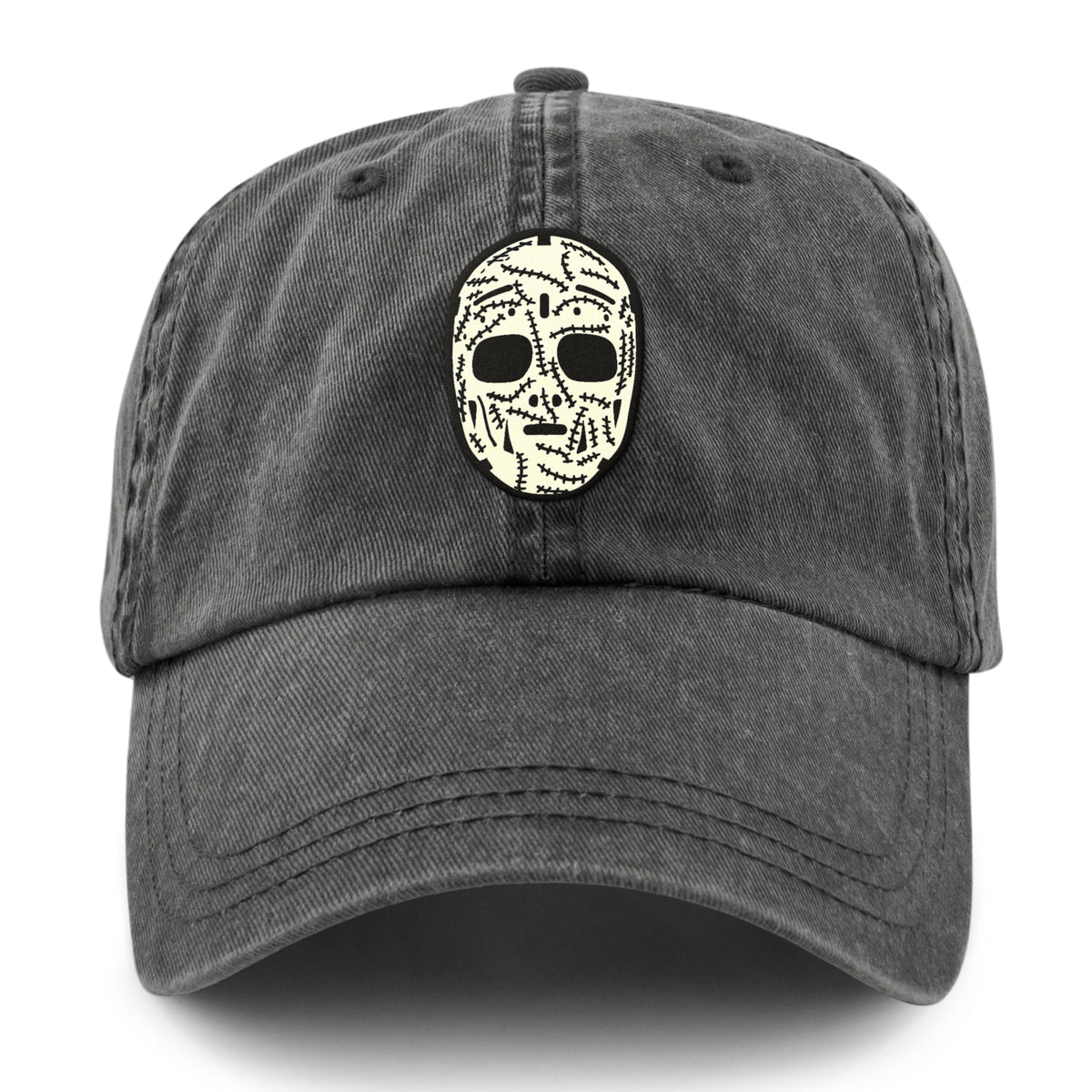Boston Hockey Mask Washed Dad Hat - Chowdaheadz