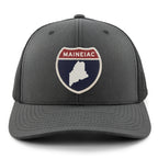 Maine Interstate Sign Classic Snapback Trucker Hat - Chowdaheadz