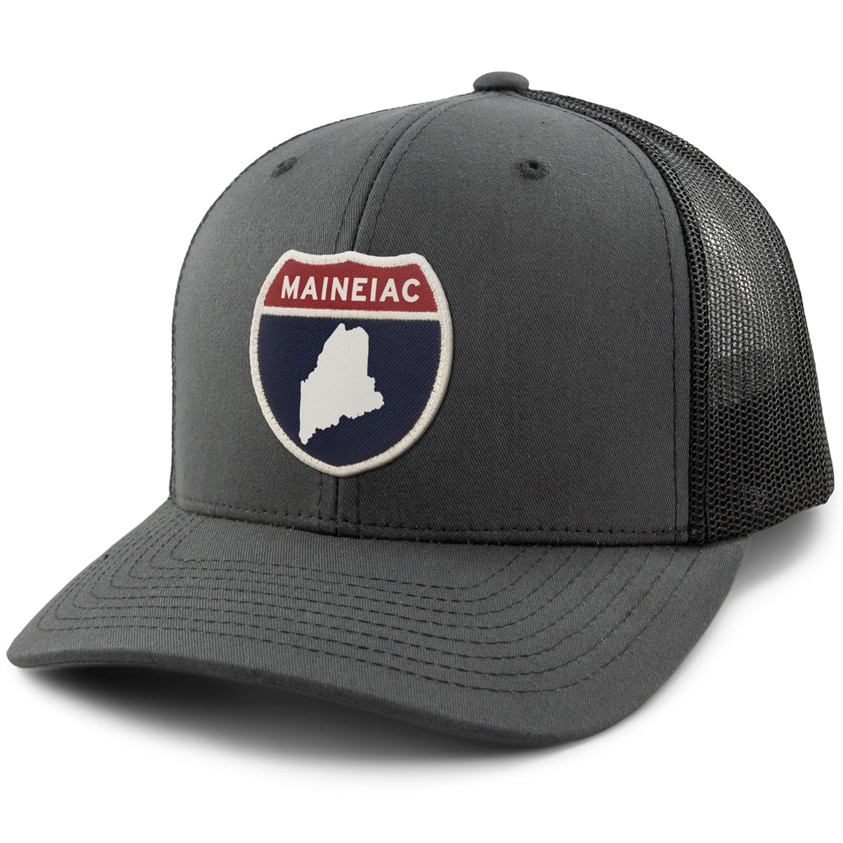 Maine Interstate Sign Classic Snapback Trucker Hat - Chowdaheadz