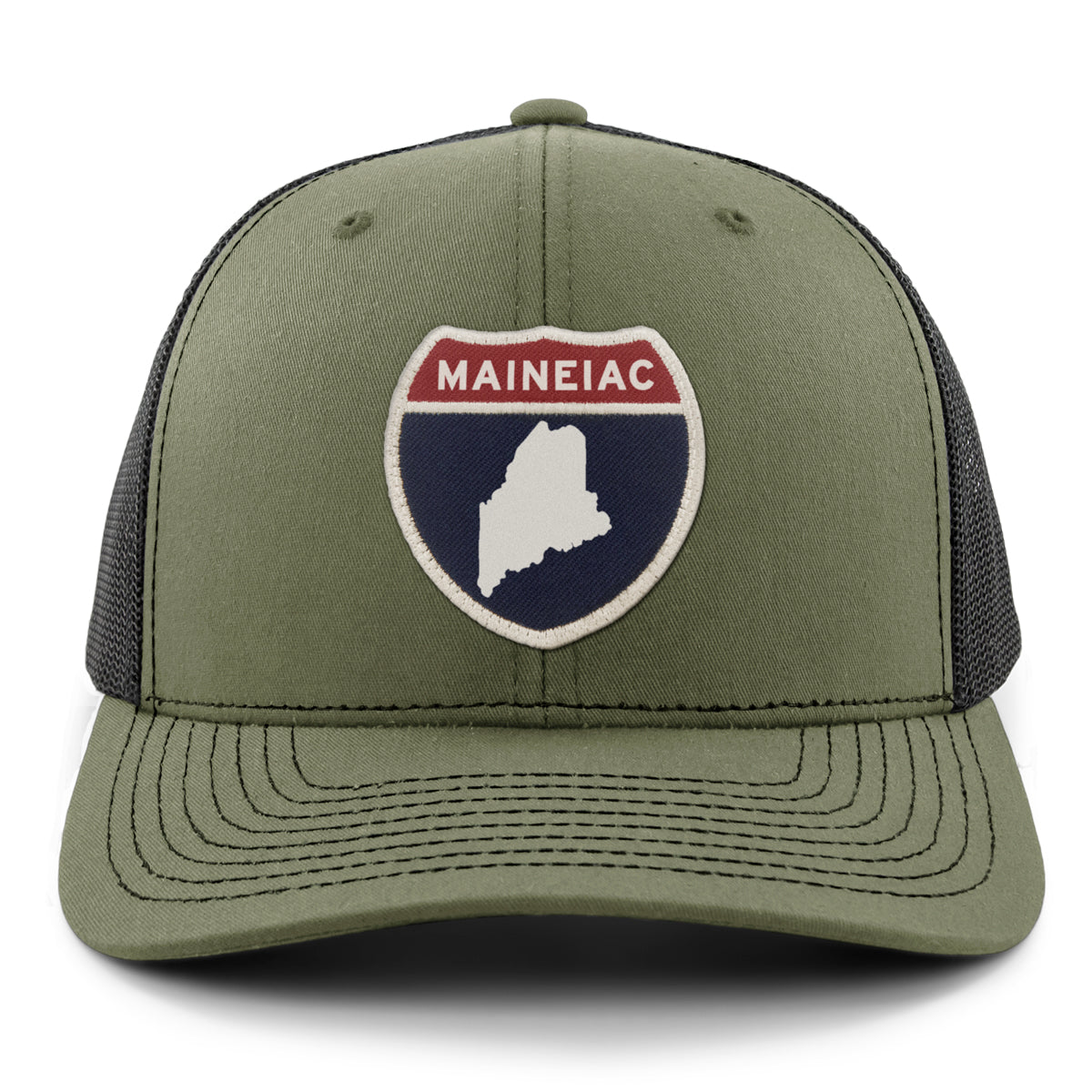 Maine Interstate Sign Classic Snapback Trucker Hat - Chowdaheadz