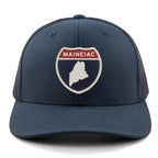 Maine Interstate Sign Classic Snapback Trucker Hat - Chowdaheadz