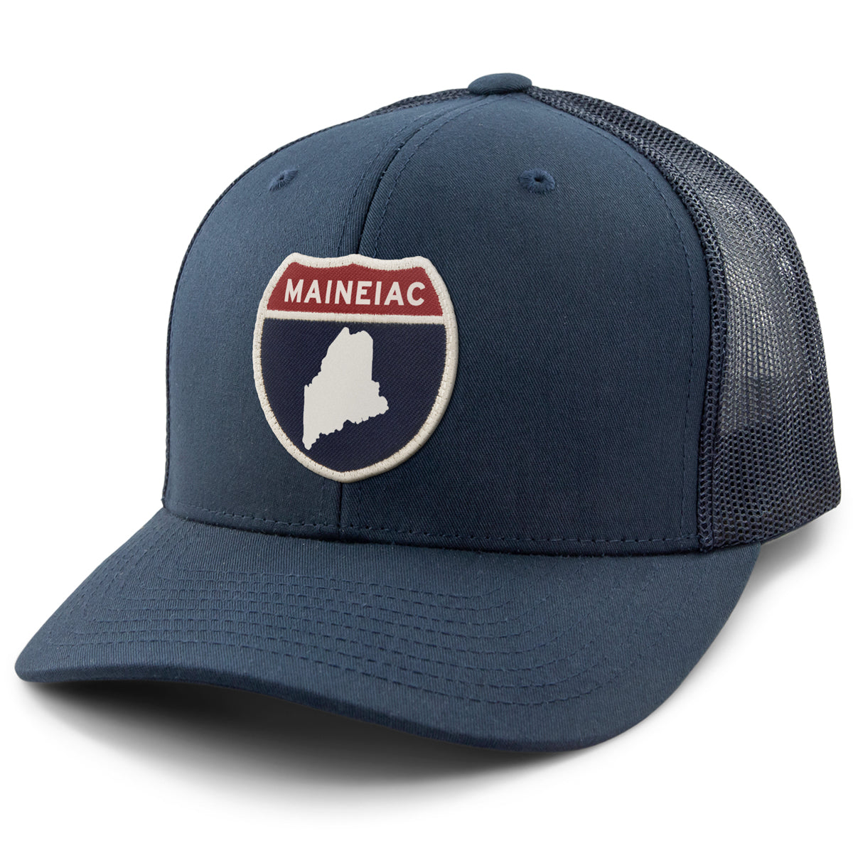 Maine Interstate Sign Classic Snapback Trucker Hat - Chowdaheadz
