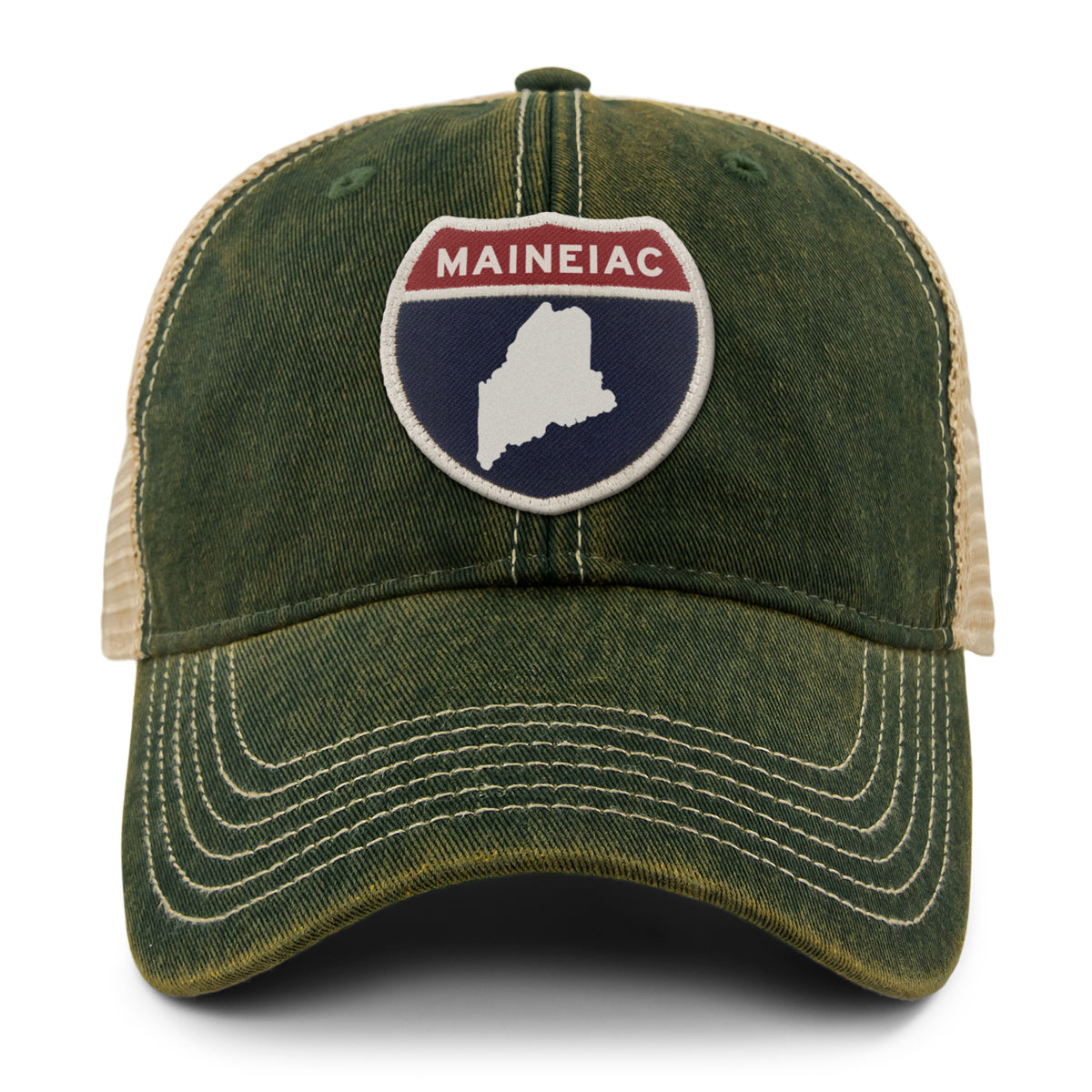 Maineiac Interstate Patch Dirty Water Trucker Hat - Chowdaheadz