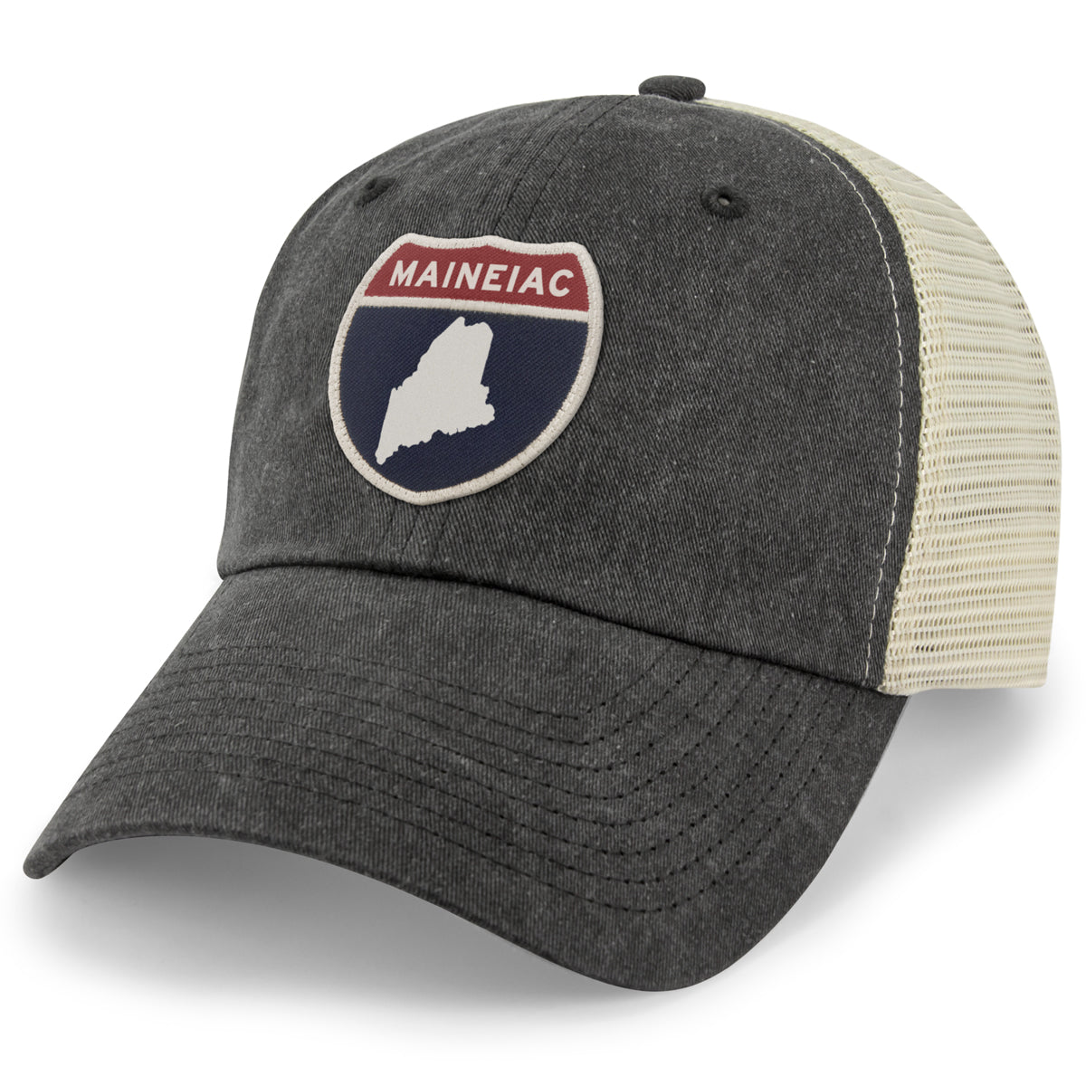 Maineiac Interstate Sign Relaxed Trucker Hat