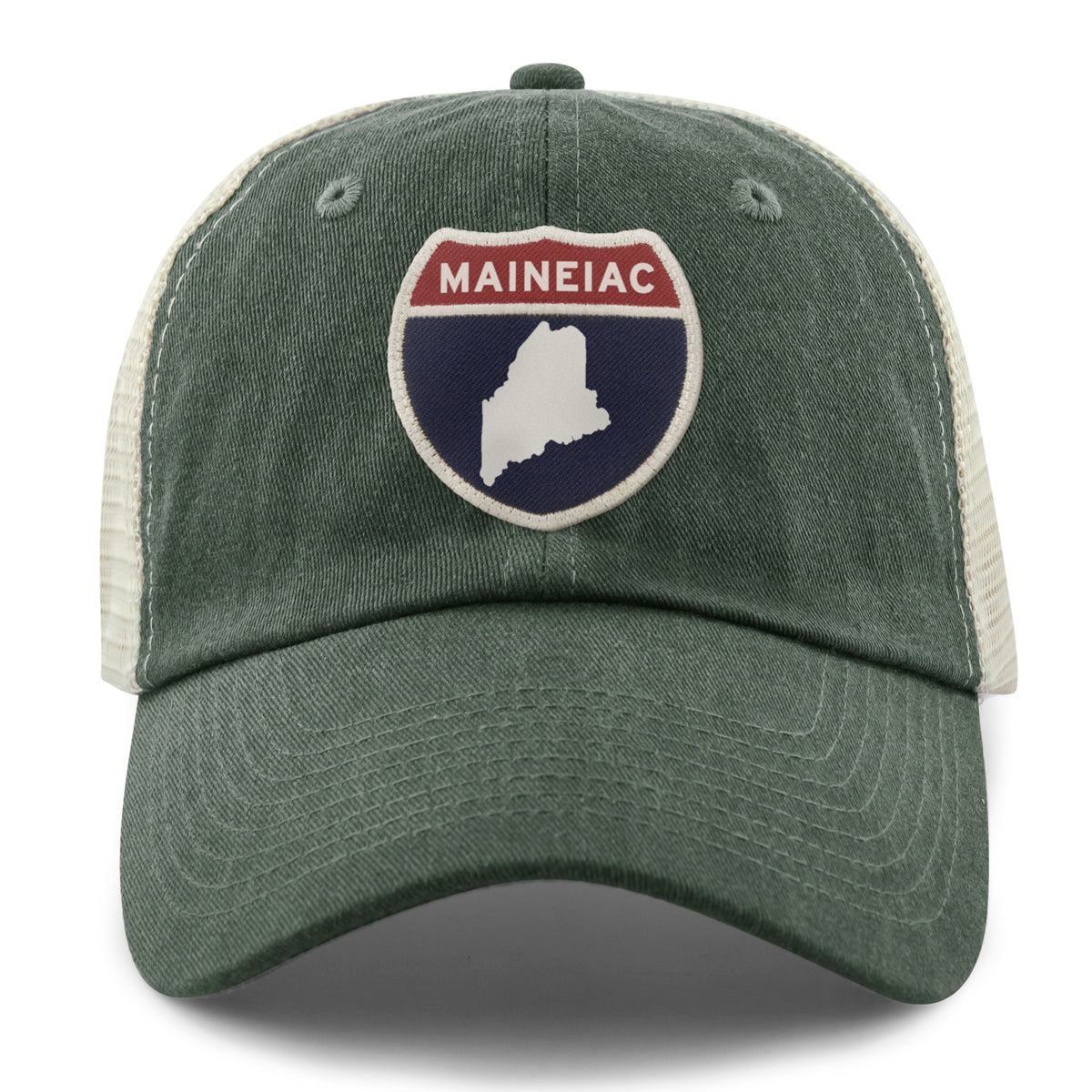 Maineiac Interstate Sign Relaxed Trucker Hat - Chowdaheadz