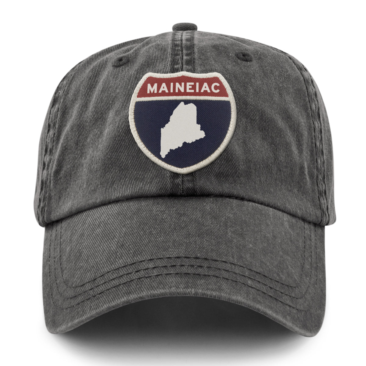 Maineiac Interstate Sign Washed Dad Hat - Chowdaheadz