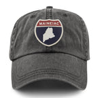 Maineiac Interstate Sign Washed Dad Hat - Chowdaheadz