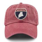Maineiac Interstate Sign Washed Dad Hat - Chowdaheadz