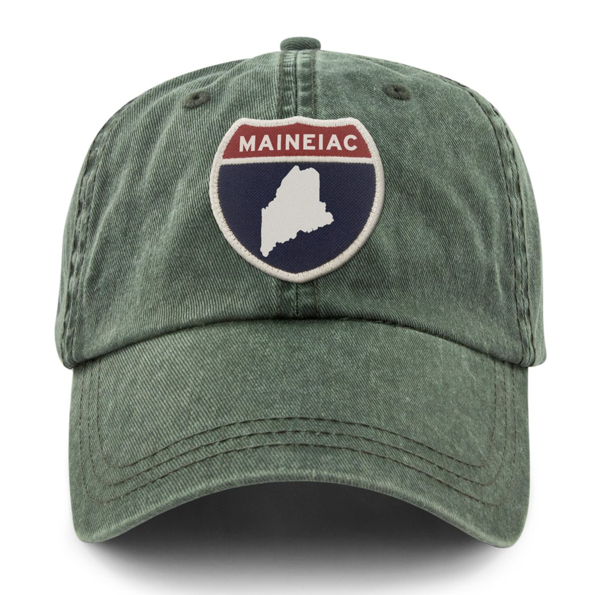 Maineiac Interstate Sign Washed Dad Hat - Chowdaheadz