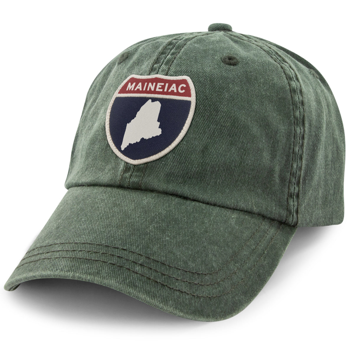 Maineiac Interstate Sign Washed Dad Hat