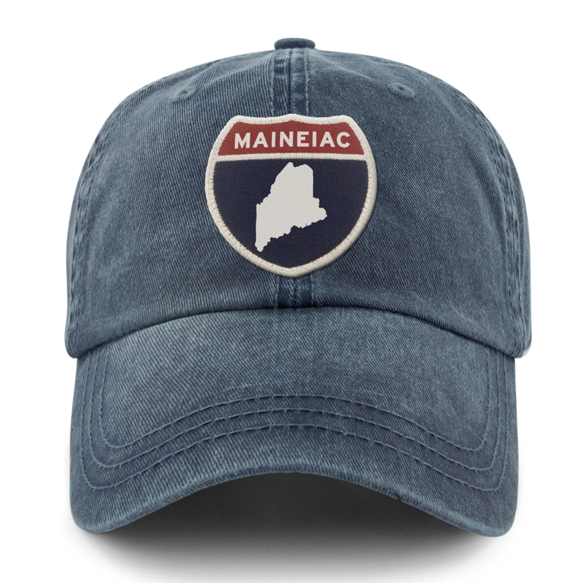 Maineiac Interstate Sign Washed Dad Hat - Chowdaheadz