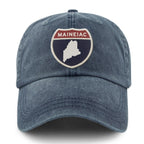 Maineiac Interstate Sign Washed Dad Hat - Chowdaheadz
