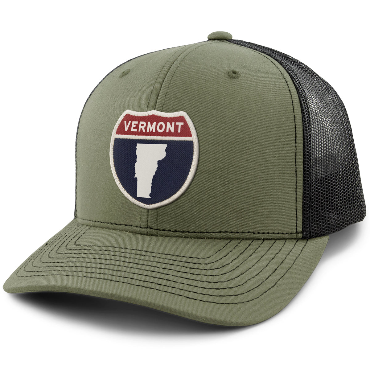 Vermont Interstate Sign Classic Snapback Trucker Hat - Chowdaheadz