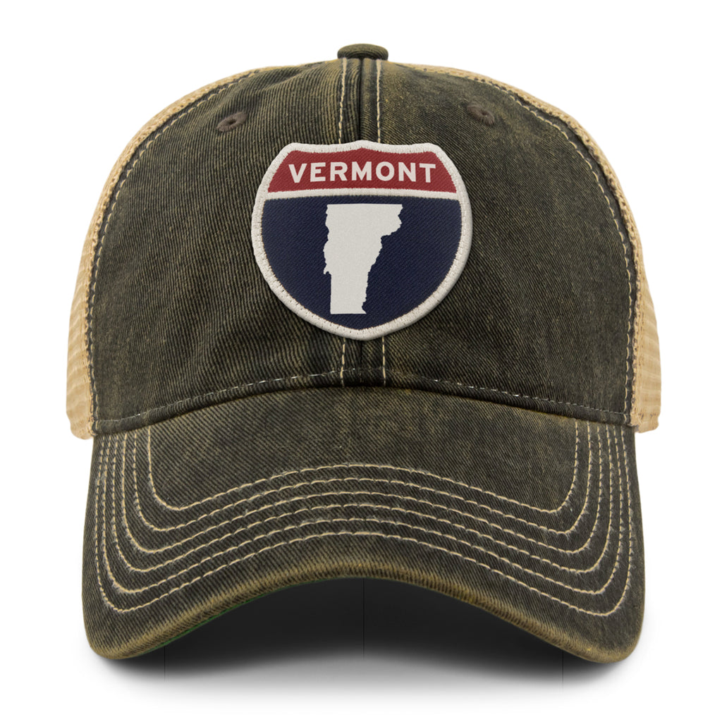 Vermont Interstate Patch Dirty Water Trucker Hat - Chowdaheadz