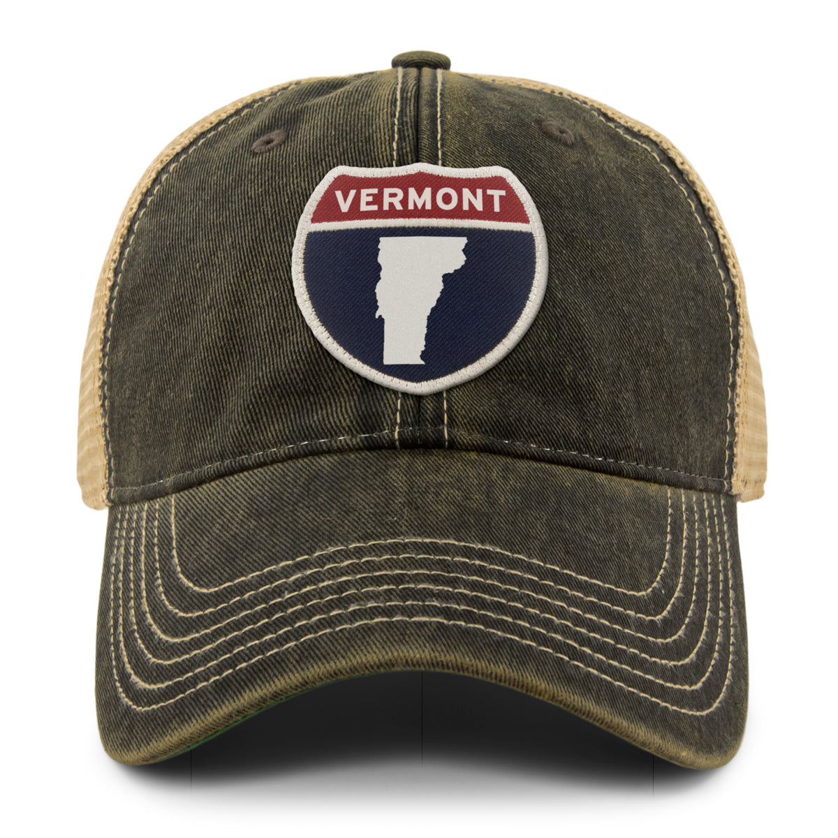 Vermont Interstate Patch Dirty Water Trucker Hat - Chowdaheadz