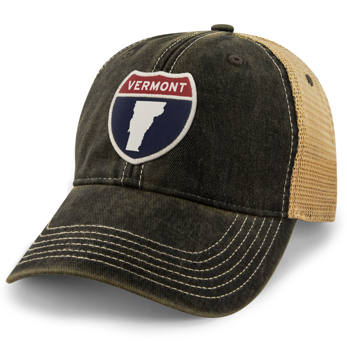 Vermont Interstate Patch Dirty Water Trucker Hat - Chowdaheadz